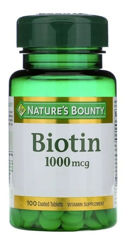 Natures Boutny Biotin 1000 Mcg X 100 Comprimidos