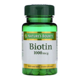 Natures Bounty 1000 Mcg Biotin X 100 Comprimidos