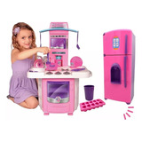 Cozinha Infantil Completa Playtime Kit C/ Fogão E Acessorios