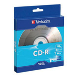 Cd-r Verbatim 700mb 80min 52x - 10 Discos Azules.