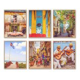 Conjunto De 6, Fotografías Fotográficas De Cuba Vinta...