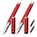 Pluma Estilógrafo , Mxrei-004, 2pzas, 0.38mm, 4mm, Rojo, 2 T