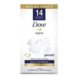 Jabon En Barra Corporal Dove Original 14 Pz 135 Gramos C/u