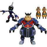 Figuras Disney Kingdom Hearts Pete, Chip Y Dale, Y Soldado 