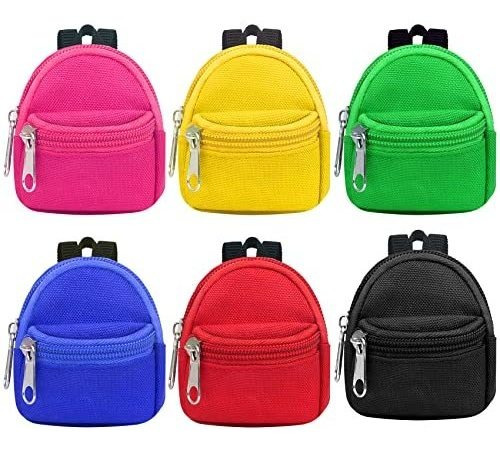 Elemento De Unicornio 6 Piezas Mochilas Para Muñecas, Mini M