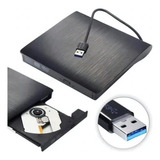 Gravador Externo Dvd Usb 3.0 Preto Com