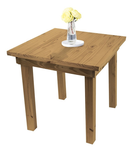 Mesa Comedor Vintage Madera 70x70 Maciza Escandinava Oferta