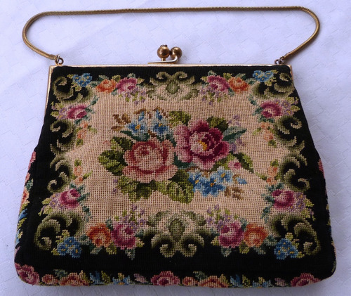 Monijor62-antigua Coleccion Cartera Carterita Petit Point