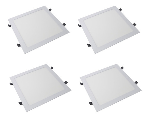 Panel Led P/embutir 24w Ledvance Luz Fria Cuadrado Pack X 4