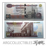 Egipto Billete 50 Pounds Pick 75 Año 2019 Unc Sin Circular