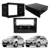 Moldura Painel 1 Din Cd Radio Usb Fiesta Hatch Sedan 02/014