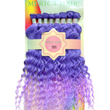 Cabelo Orgânico Cacheado Rainbow - Merica Hair 8telas 1pct