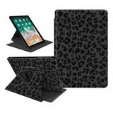 Funda Kindle Fire Hd 8plus, Estampado Leopardo Negro, Girato