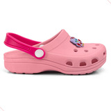 Chinelo Babuche Infantil Sandália Menina Slide Vazado Rosa