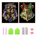 2 Set Pintura Diamante Decoración Harry Potter Magic Boy