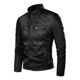 Jaqueta De Couro Masculina Motoqueiro Liquidação Inverno