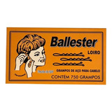 Grampo De Cabelo Ballester N° 5 C/ 750 Unidades Cor Loiro