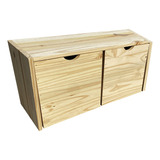 Cajon Juguetero X2 Madera Ruedas Pie Cama Organizador