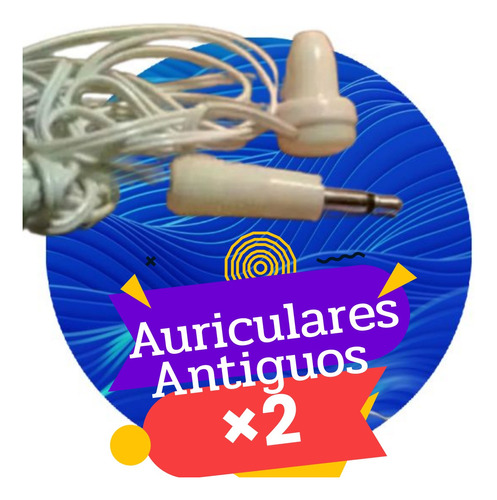 Pack ×2 Audífonos De Radios Antiguas 