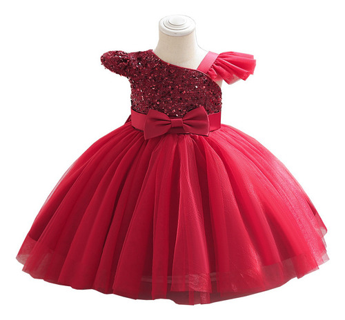 Vestido De Princesa Pompón Vestido De Niña De Cumpleaños