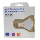 Conversor Mini Displayport 1.2 Para Hdmi E Vga Femea 4kx2k _