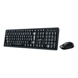 Combo Teclado Mouse Genius Km-8200 Inalambrico Español Pc Color Del Teclado Negro Color Del Mouse Negro