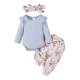 Ropa Bebé Niña Conjunto Body Jogger Y Cintillo Bebé