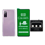 Capa Compativel Galaxy S20fe + Pelicula Ceramica 9d + Camera