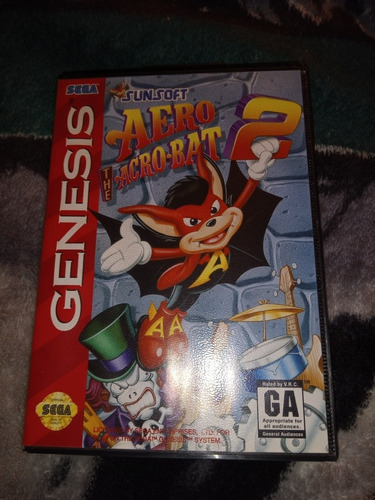 Aero The Acrobat 2 Sega Genesis Original