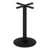 Pedestal Negro Nuuk Base Mesa Estándar De Cafetería, Bar