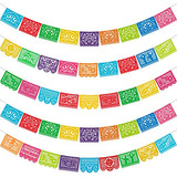 Guirnaldas De Papel Picado Para Fiestas Mexicana 82 Pies 5pc