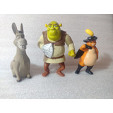 Pack Juguetes Shrek- Shrek, Gato Con Botas, Burro- Mcdonalds