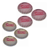 Conjunto Com 6 Prato Oxford Porcelana Burger Raso  26 Cm