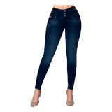 Jeans Mujer Pantalón Colombiano Mezclilla Strech Push Up 132