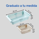 Organizador Para La Nevera Cajón Cesta Expandible