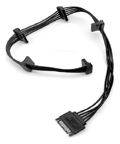 Cable Multiplicador Sata X 5 - Splitter Divisor Sata Energia