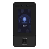 Reloj Checador Biometrico Wifi Facial Huella P2p Hik-connect Color Negro