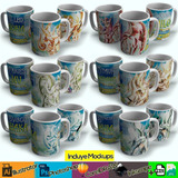 12 Plantillas Vectores Caballeros Zodiaco Tazas Editables