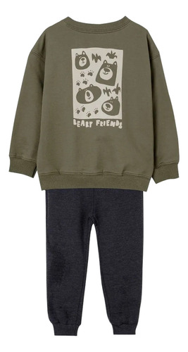 Conjunto Hering Kids Infantil Menino Em Moletom Com Estampa