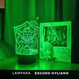 Lampara Leyend Of Zelda 3d Escudo Hyliano Con Espada