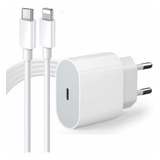 Fonte Parede Para iPhone X Xs 11 12 13promax Usb-c Turbo 20w