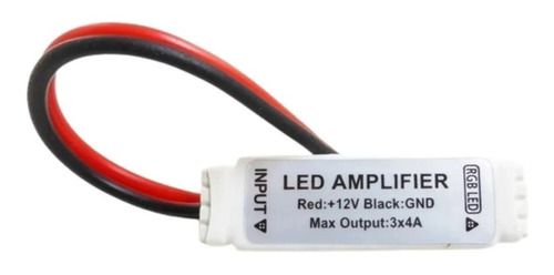 Mini Amplificador Tira Led Rgb 12v 3x4 Amp Led Amplificador 