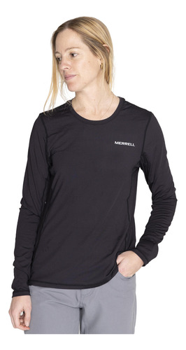 Primera Capa Merrell Long Sleeve First La Negro Mujer