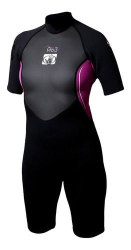 Traje Neoprene Corto Mujer 3/2mm Windsurf Kite Wake Surf