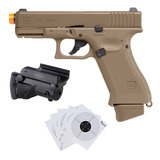 Glock 19x Gen 5 Blowback Co2 6mm Coyote Mira Laser Xchws C