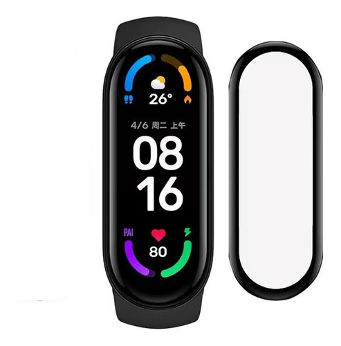 Película 3d Gel P/ Mi Band 7 , Mi Smart Band 7 C/ 1u