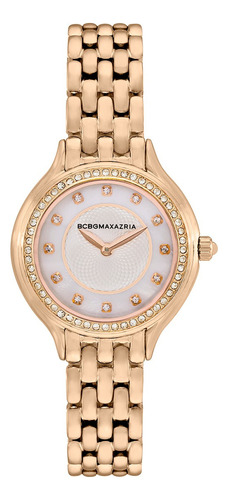 Reloj Mujer Bcbgmaxazria Bg50999009 Opportunity Correa Rosa Bisel Rosa Fondo Beige