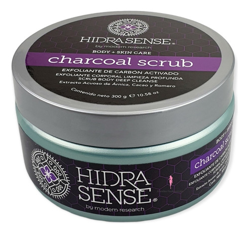  Exfoliante Carbon Activado Charcoal Scrub Hidra Sense Tipo De Envase Tarro