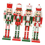 Figuras Decorativas De Cascanueces De Navidad, 38cm