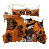 Feelyou African Duvet Cover Set King Size Ethnic African Lan